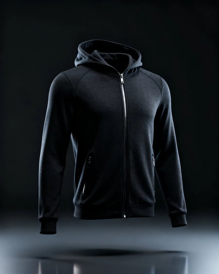 CORE HOODIE — Černá, fotografie produktu